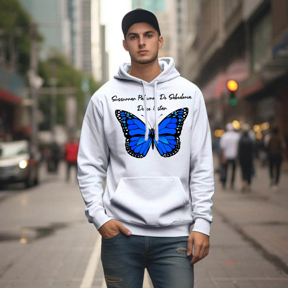 Butterfly Sussurrar Palavras De Sabedoria Deixe Estar Hoodie Butterfly Daughter To Mum Gifts