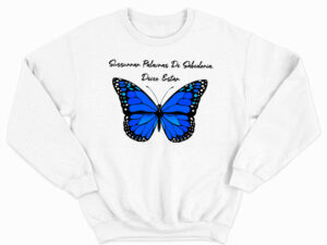 Butterfly Sussurrar Palavras De Sabedoria Deixe Estar Sweatshirt Butterfly Shirt Daughter Presents From Mum