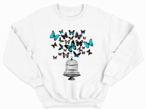 Butterfly Sweatshirt Womens Butterfly Graphic Tee Shirt Gifts For Ladies