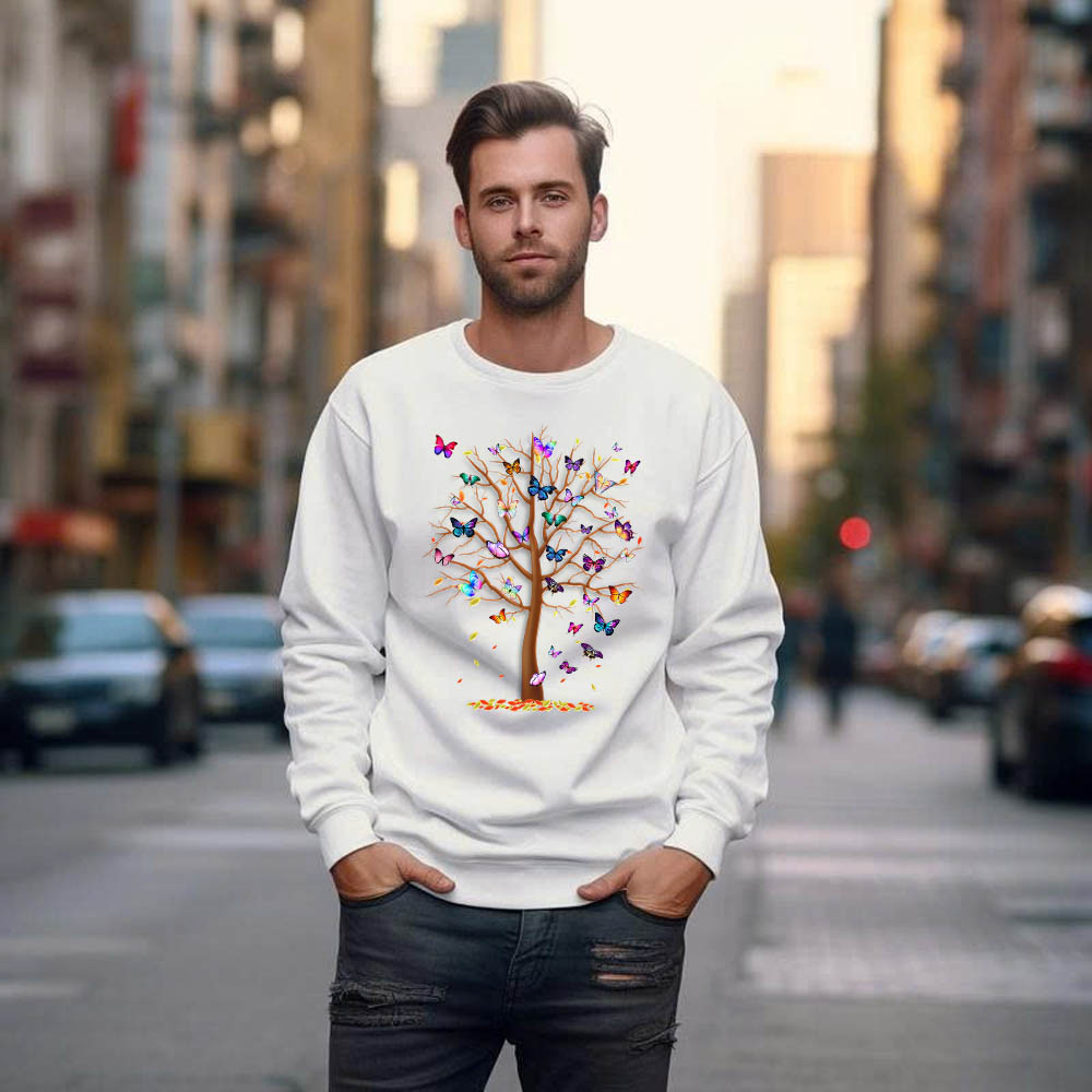 Butterfly Tree Sweatshirt Apparel Butterfly Graphic Tee Gift Ideas For Son In Law