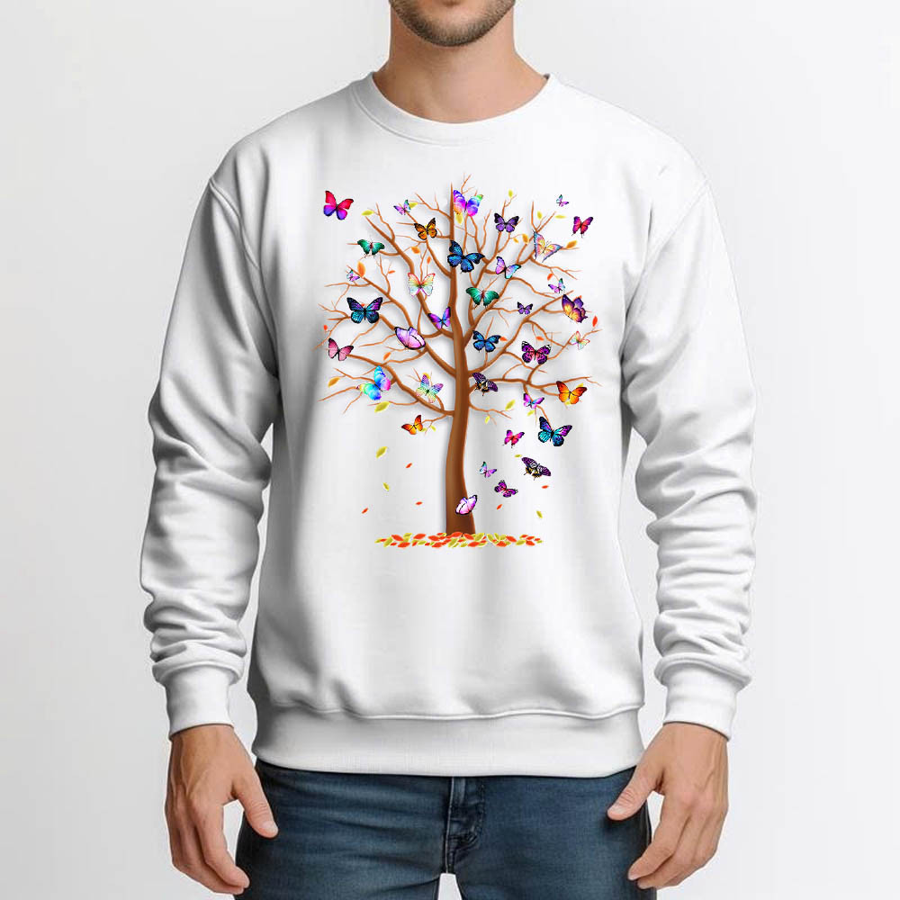 Butterfly Tree Sweatshirt Apparel Butterfly Graphic Tee Gift Ideas For Son In Law