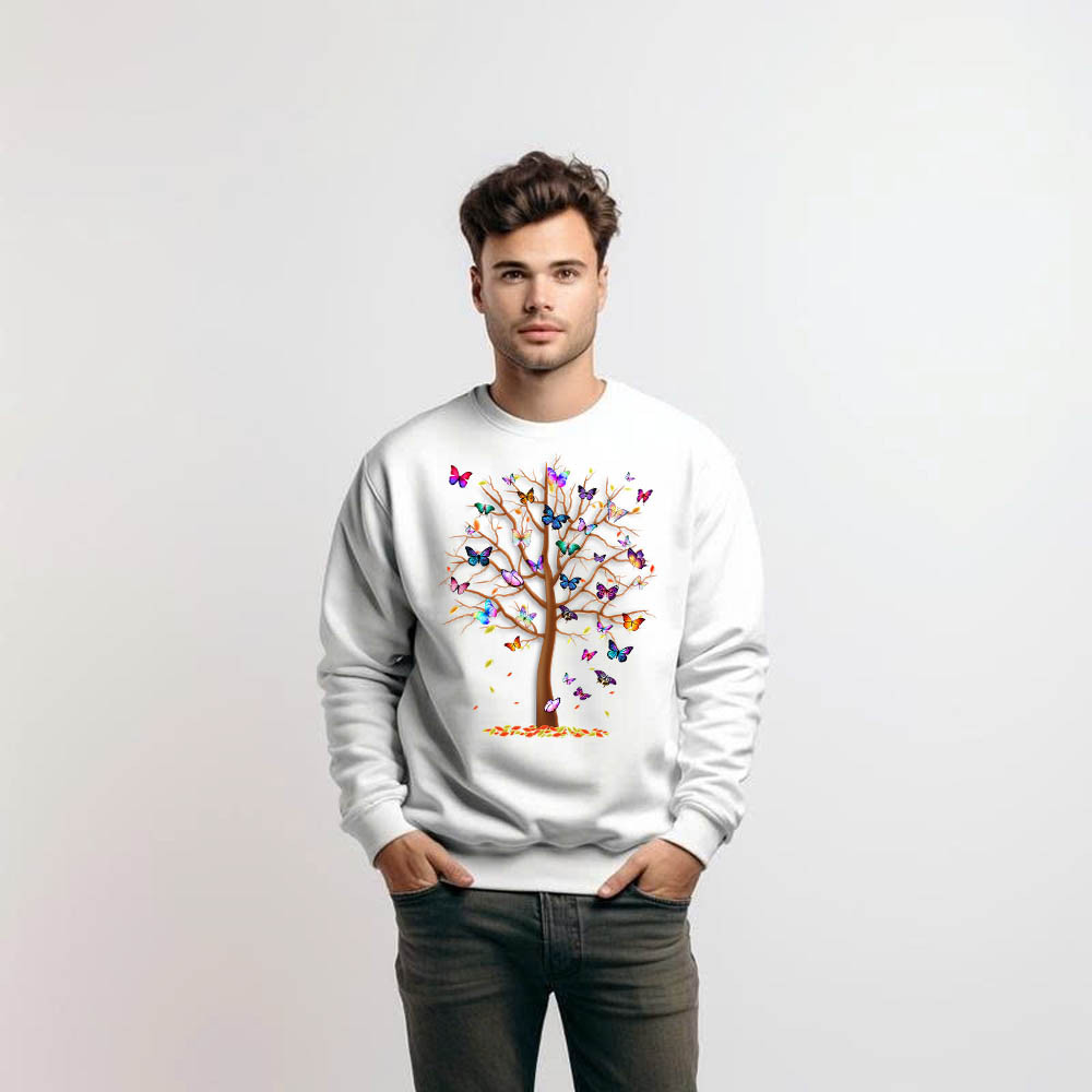 Butterfly Tree Sweatshirt Apparel Butterfly Graphic Tee Gift Ideas For Son In Law