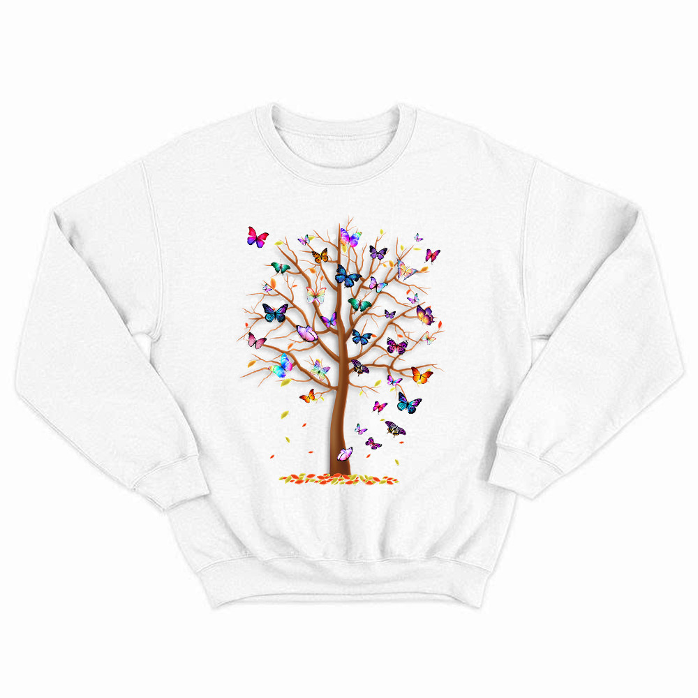 Butterfly Tree Sweatshirt Apparel Butterfly Graphic Tee Gift Ideas For Son In Law