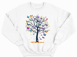 Butterfly Tree Sweatshirt Butterfly Shirt Cute Gifts For Girlfriend