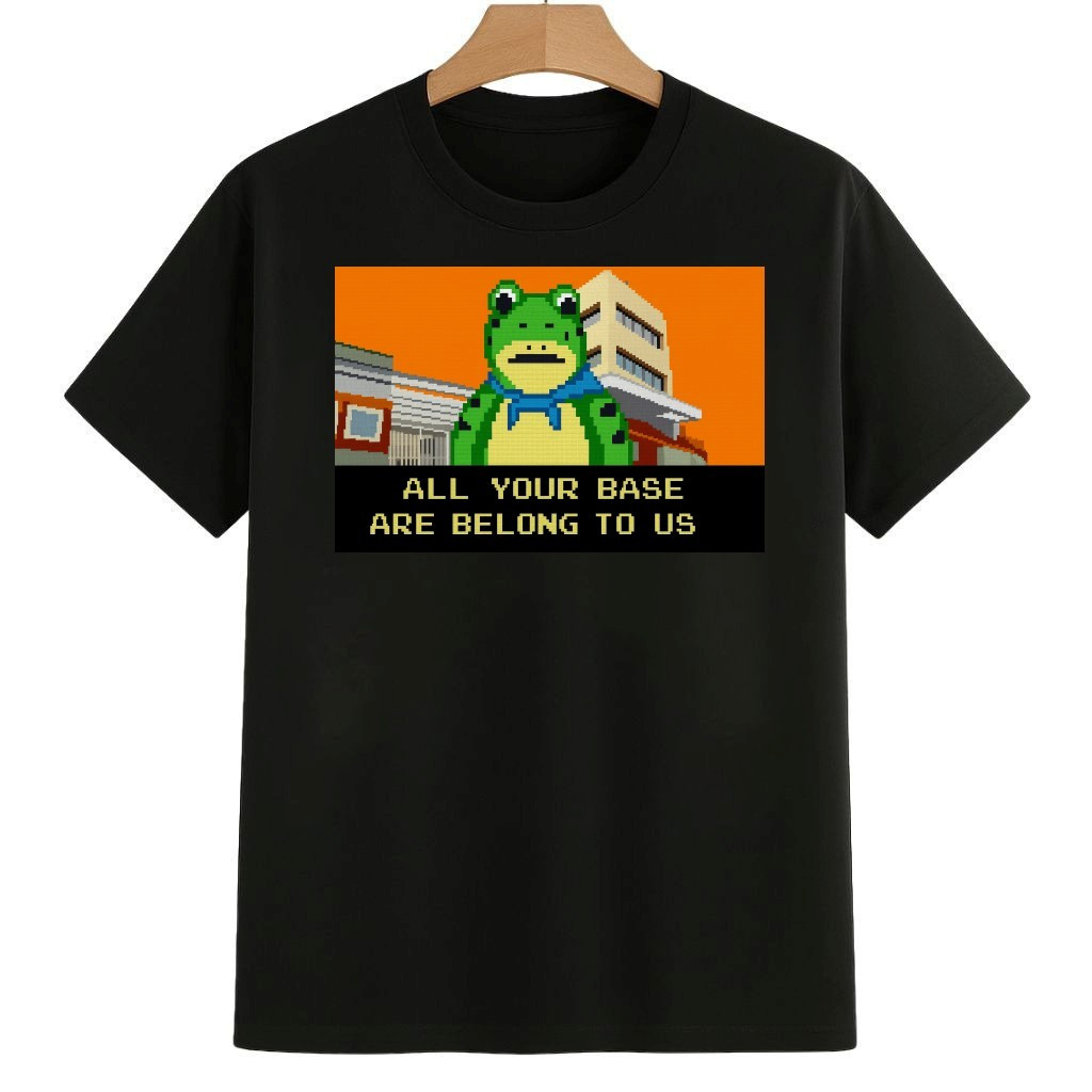 All Your Base Are Belong To Us Portland Frog Shirt Anti ICE Frog Merch