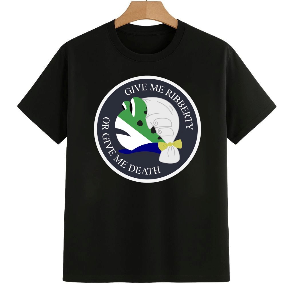 Amphifa Frog Give Me Ribberty Or Give Me Death Shirt 8647 Freedom Movement Merch