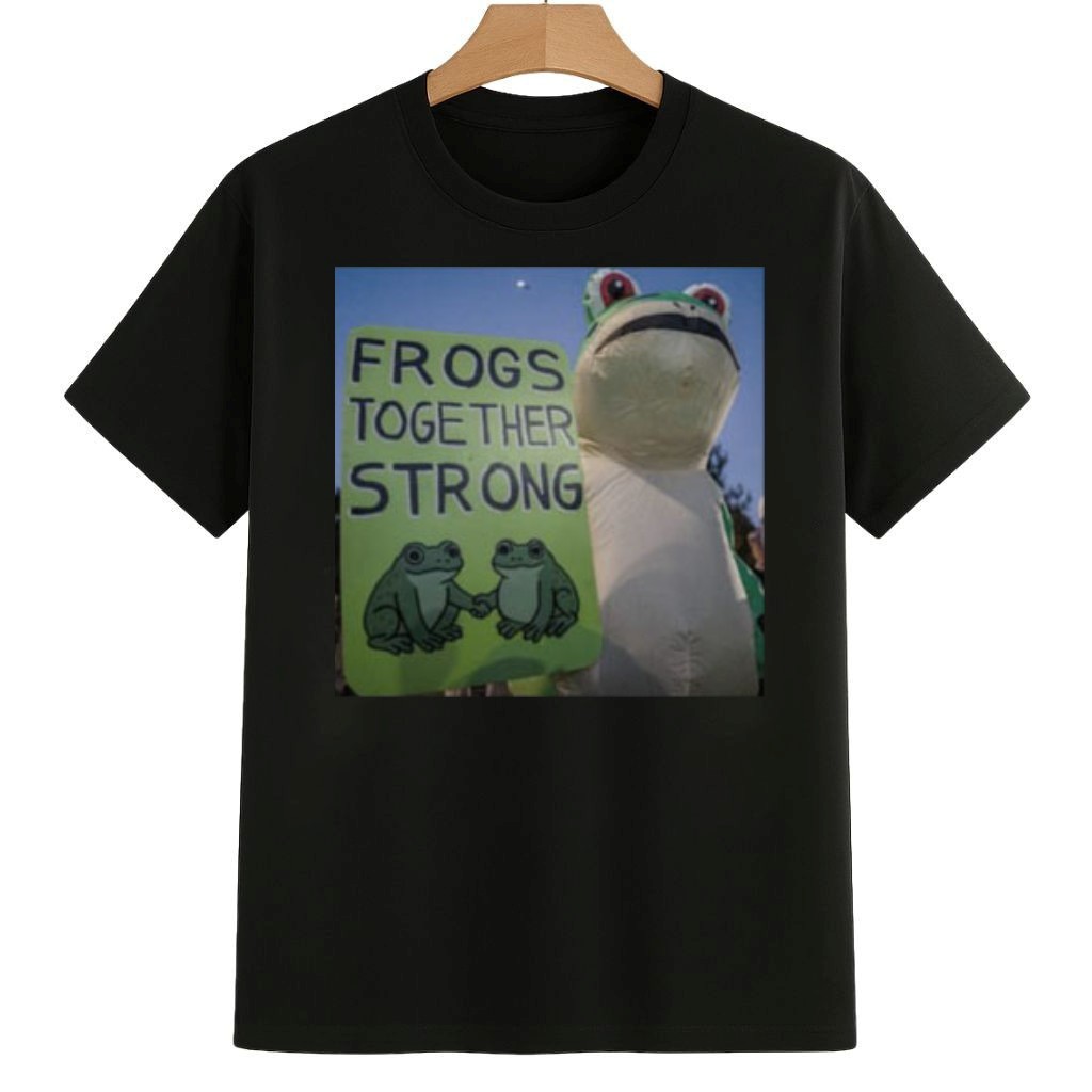 Anti Trump Portland Frog Frogs Together Strong Protest Abolish ICE Shirt No Kings 8647 Movement Merch