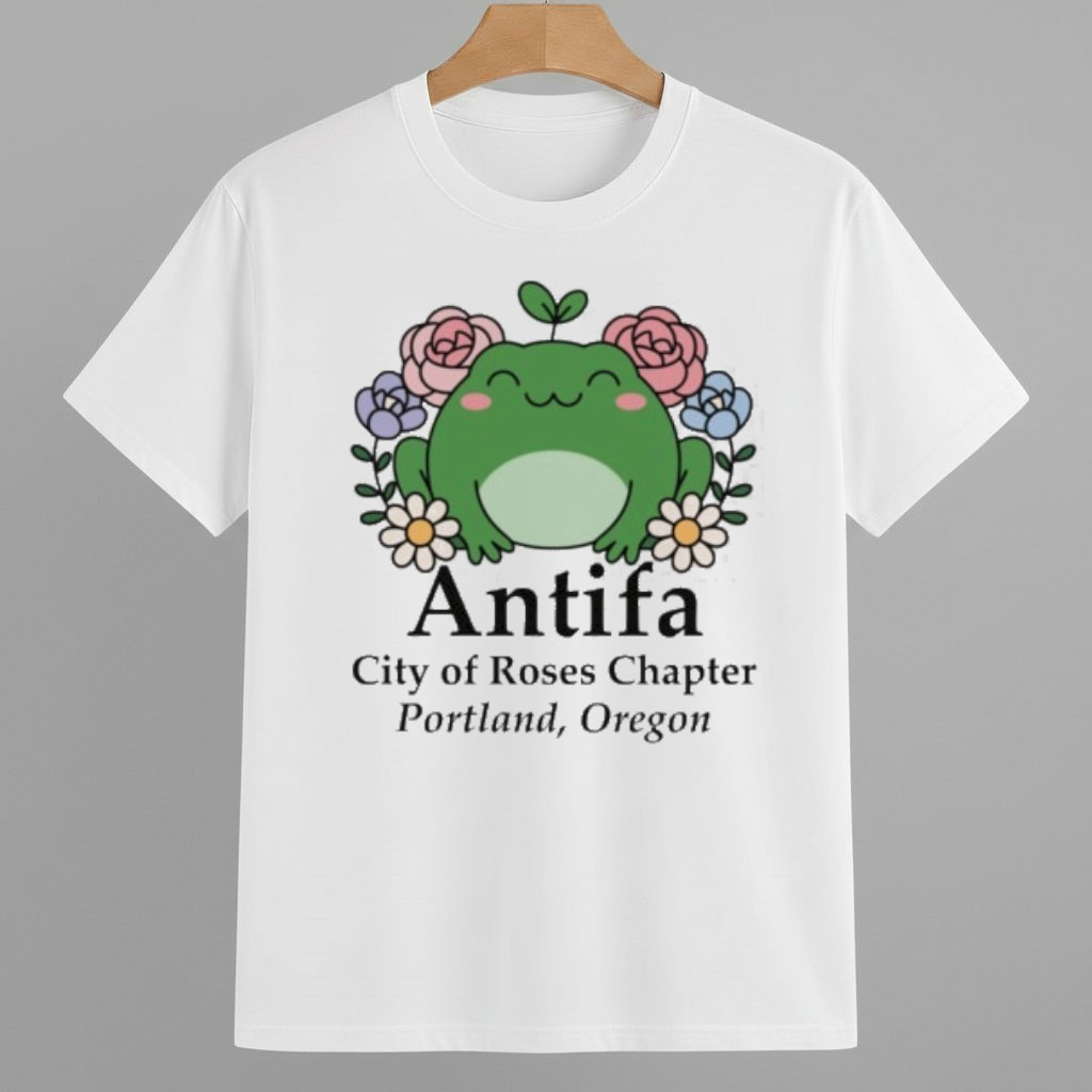 Antifa Frog Protest Portland City Of Roses Shirt Portland Frog Protest Merch