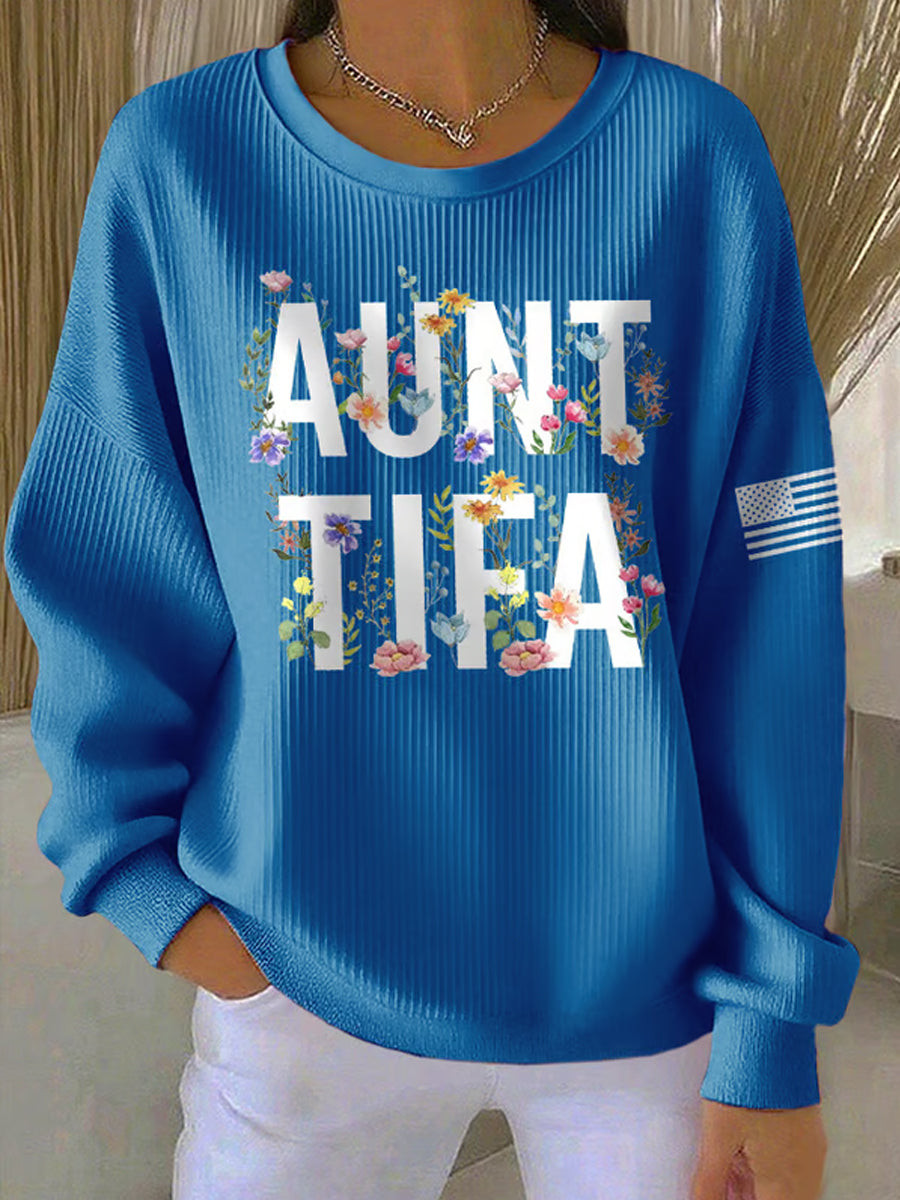 Aunt Tifa Sweatshirt No Kings 8647 Movement Sweatshirt Gifts for Democracy Supporters