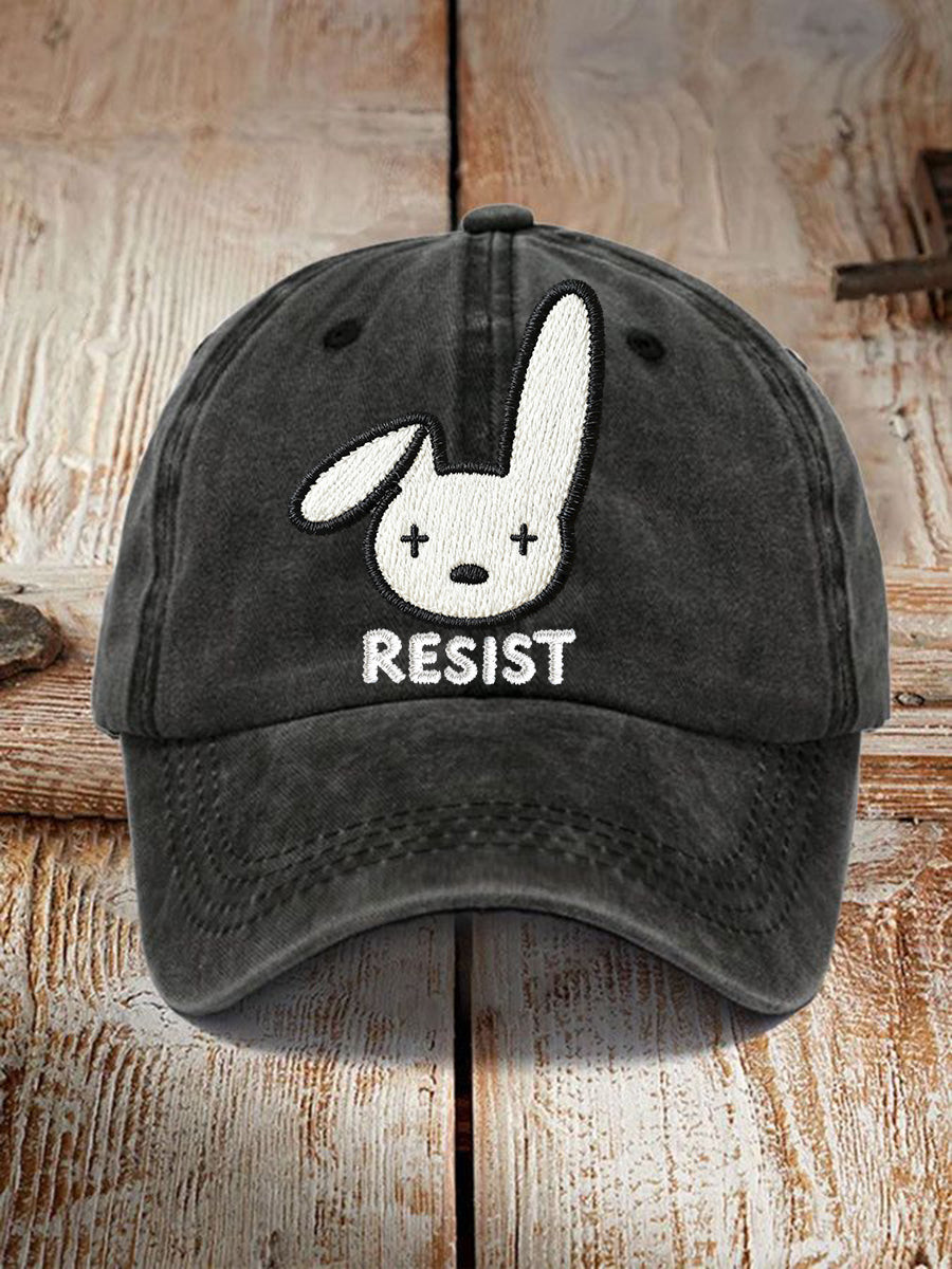 Bunny Resist Hat Embroidered 8647 Resist Portland Hat Gifts for Democracy Lovers