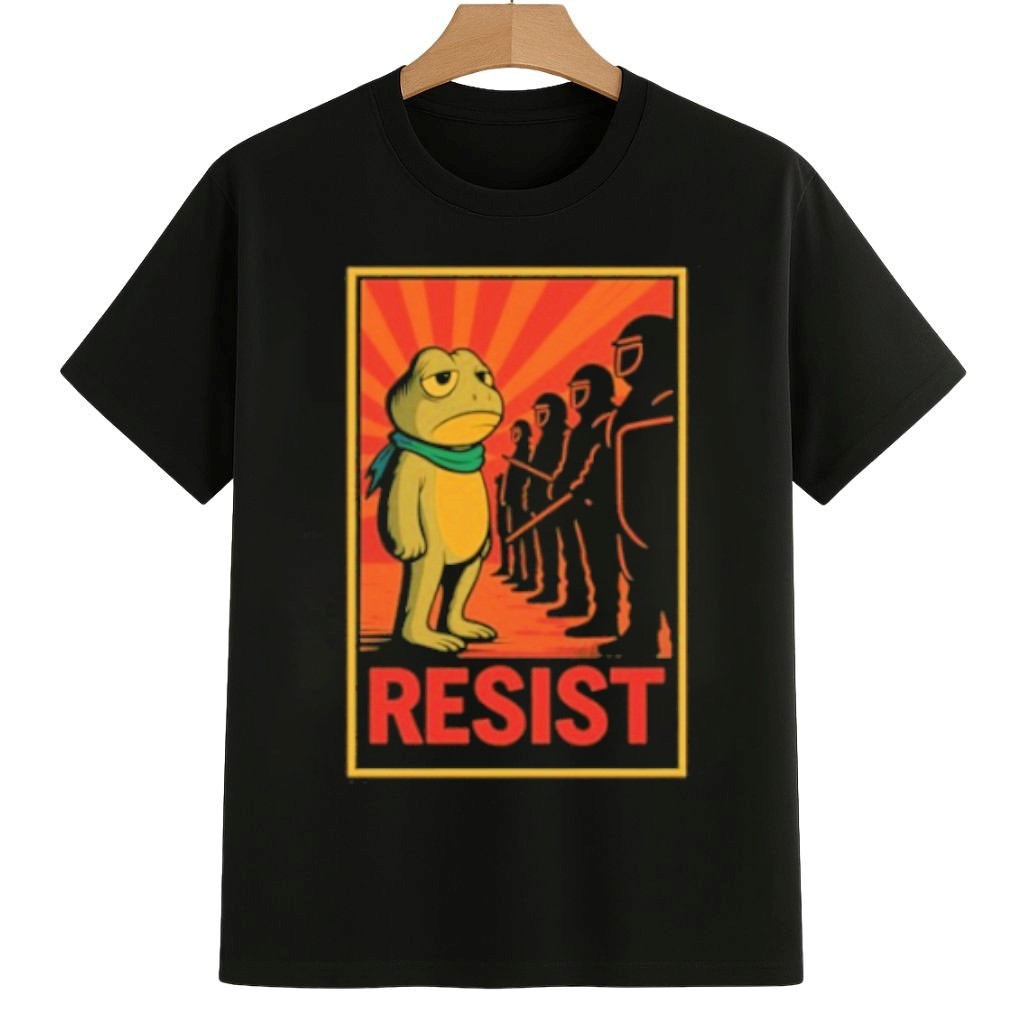 Frog Protest Against ICE Shirt Anti Fascism Frog Merch