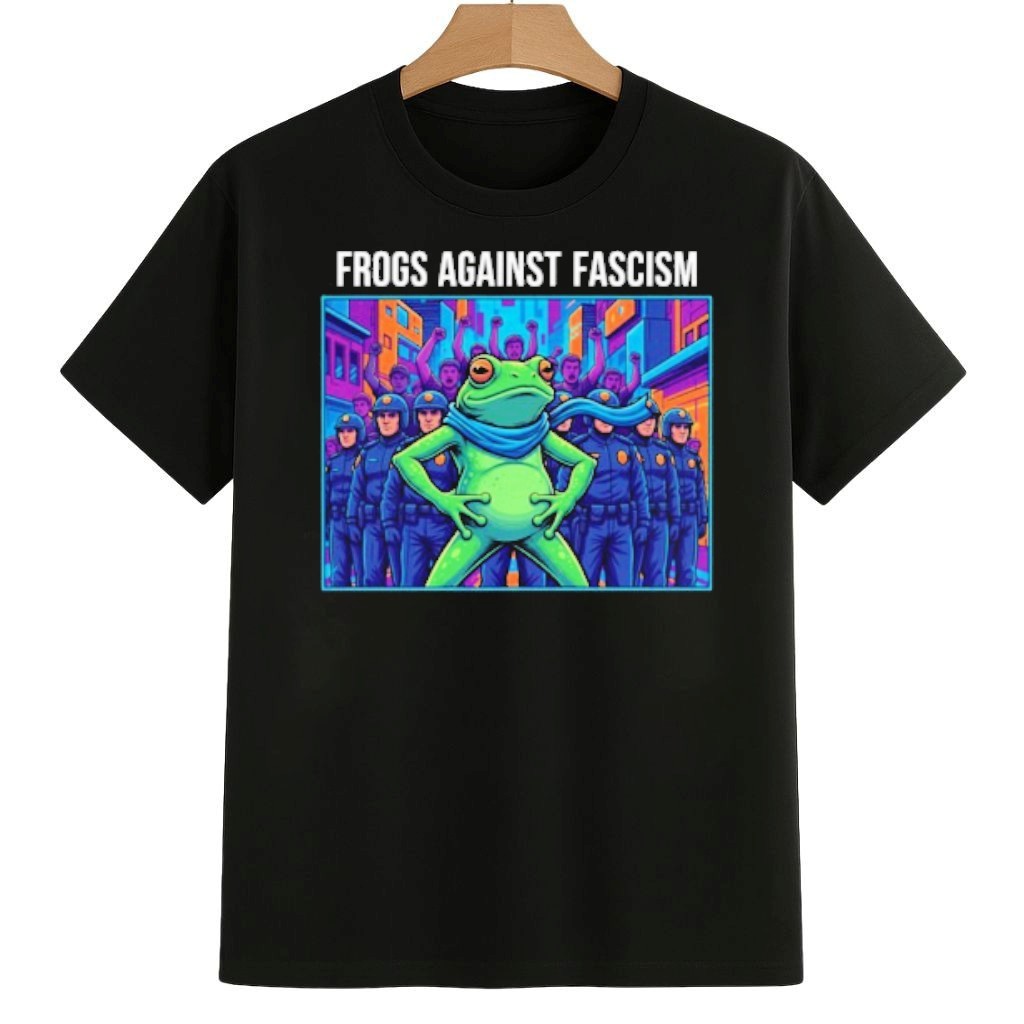 Frogs Against Fascism Portland Frog Protest Shirt No Kings 8647 Movement Merch