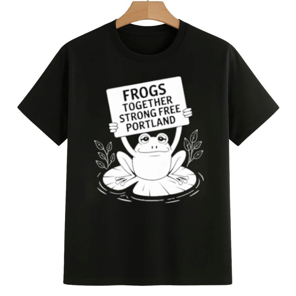 Frogs Together Strong Free Portland Shirt Portland Frog Resist Merch