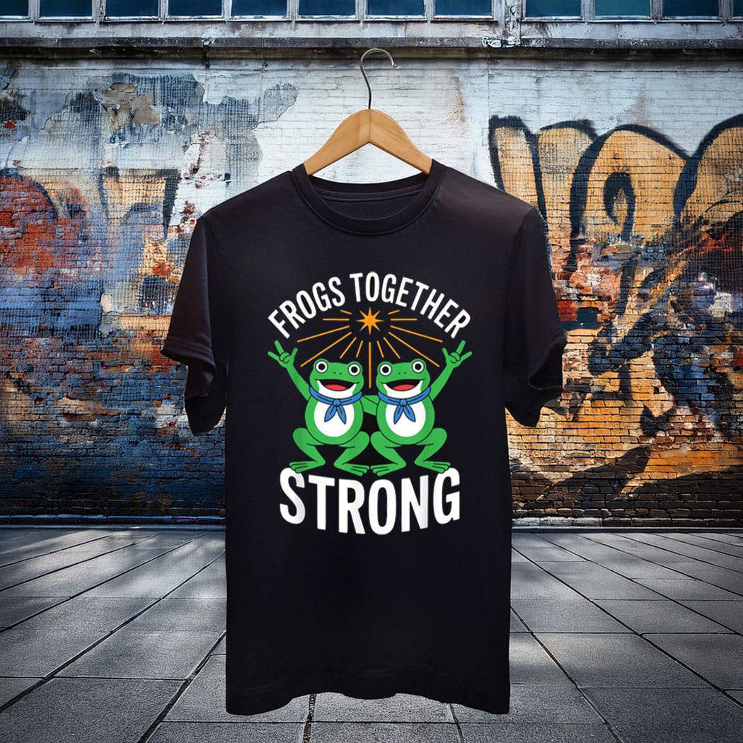 Frogs Together Strong Resist Portland Shirt Portland Frog Against ICE Merch