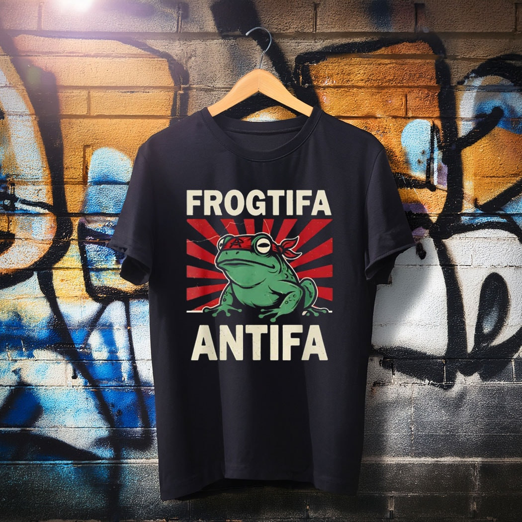 Frogtifa Antifa Shirt Anti Fascism Frog Merch