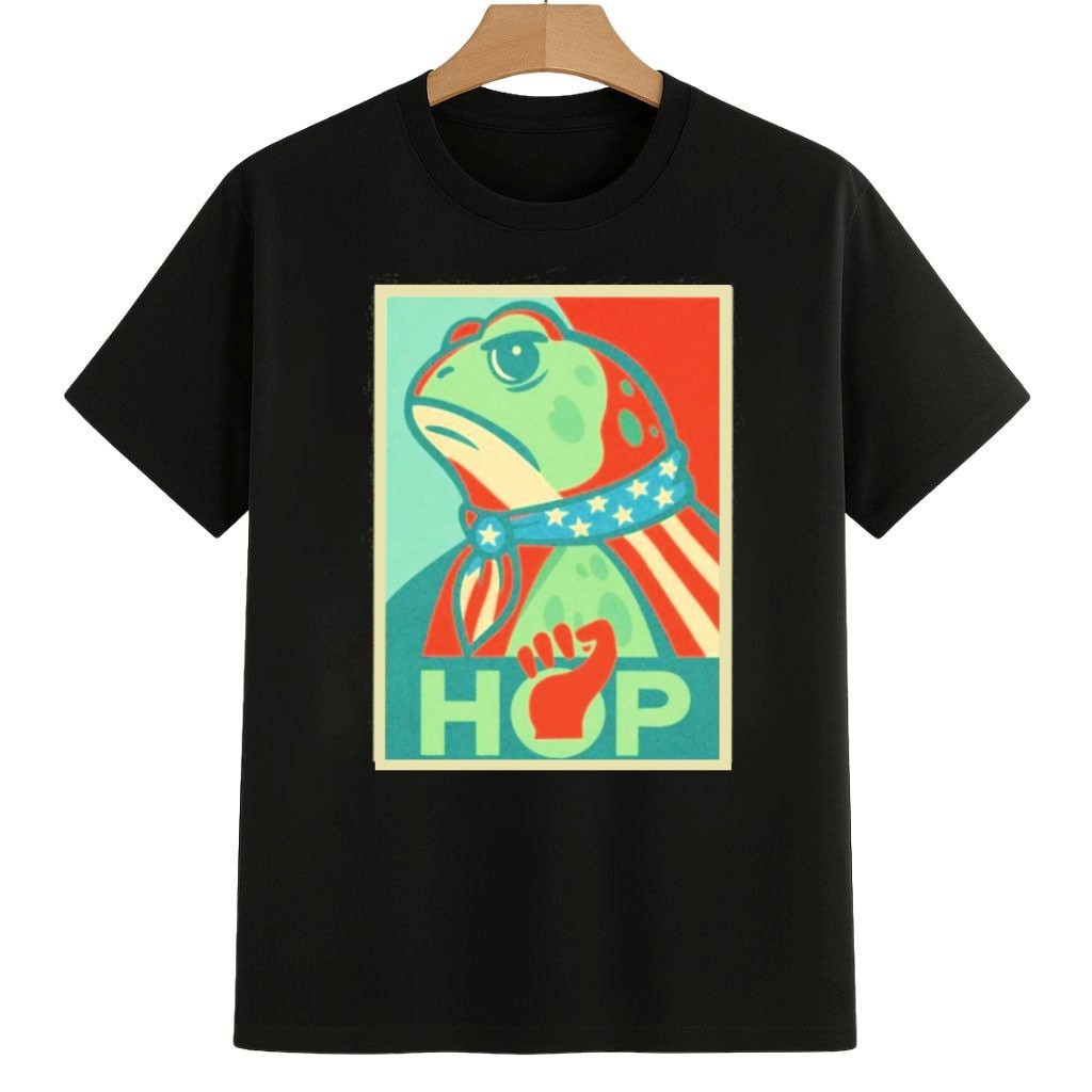 HOP Portland Frog We Protest with Art, Not Violence Shirt 8647 Freedom Movement Merch