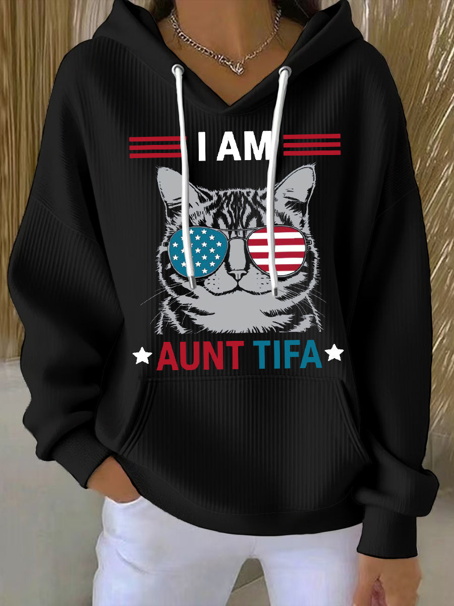 I Am Aunt Tifa Hoodie 8647 No Kings Hoodie FDT Gifts for Liberal Friends