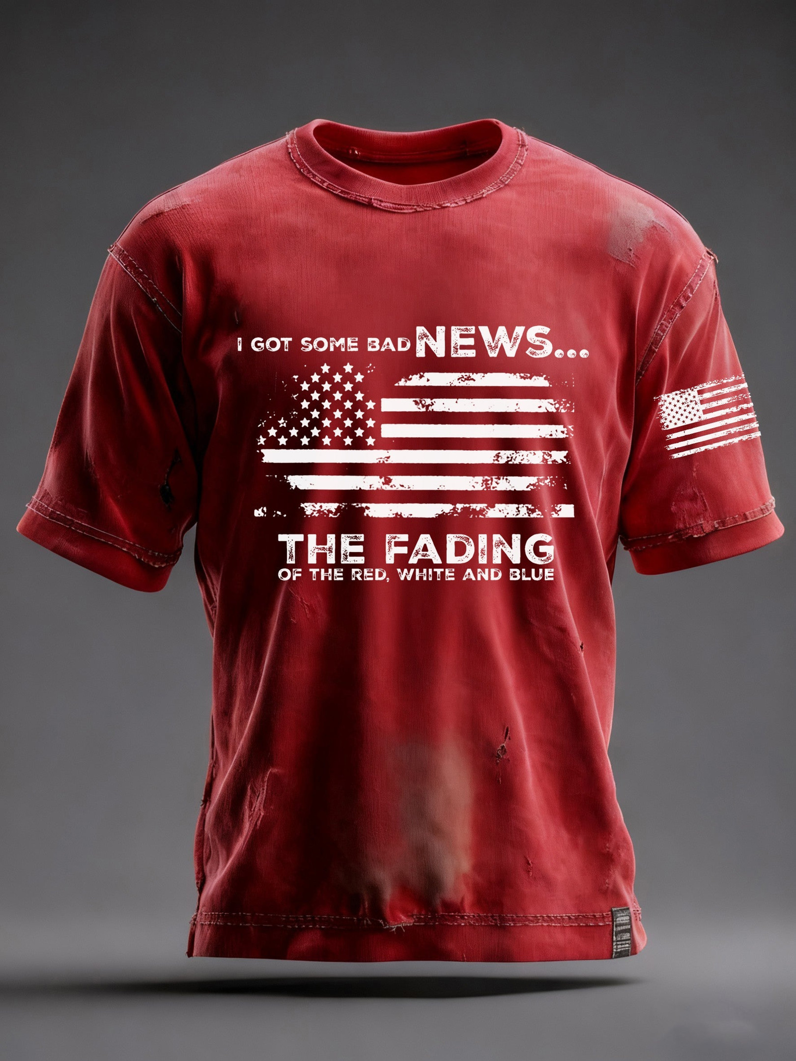 I Got Some Bad News The Fading Of The Red White And Blue Shirt Anti ICE 8647 T-Shirt Him Gifts