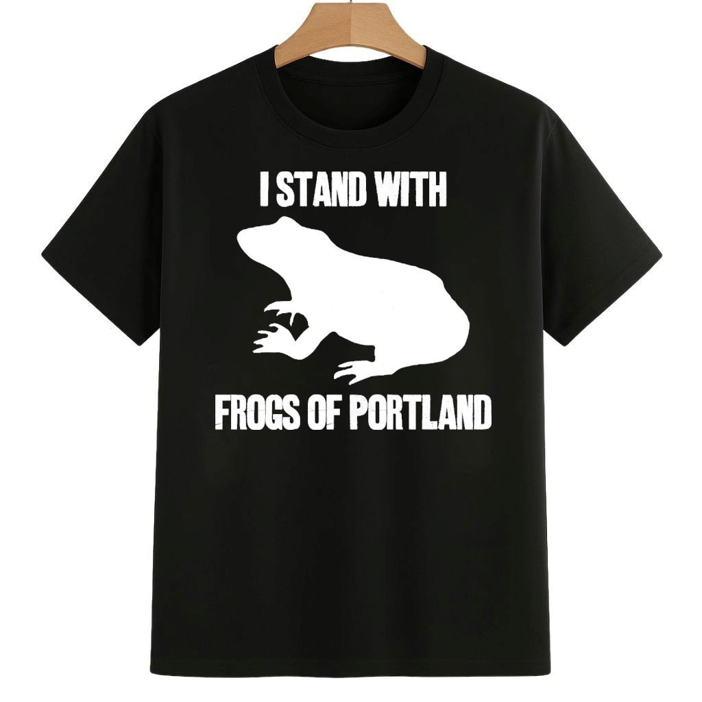 I Stand With Frogs Of Portland Shirt Anti ICE Frog Merch