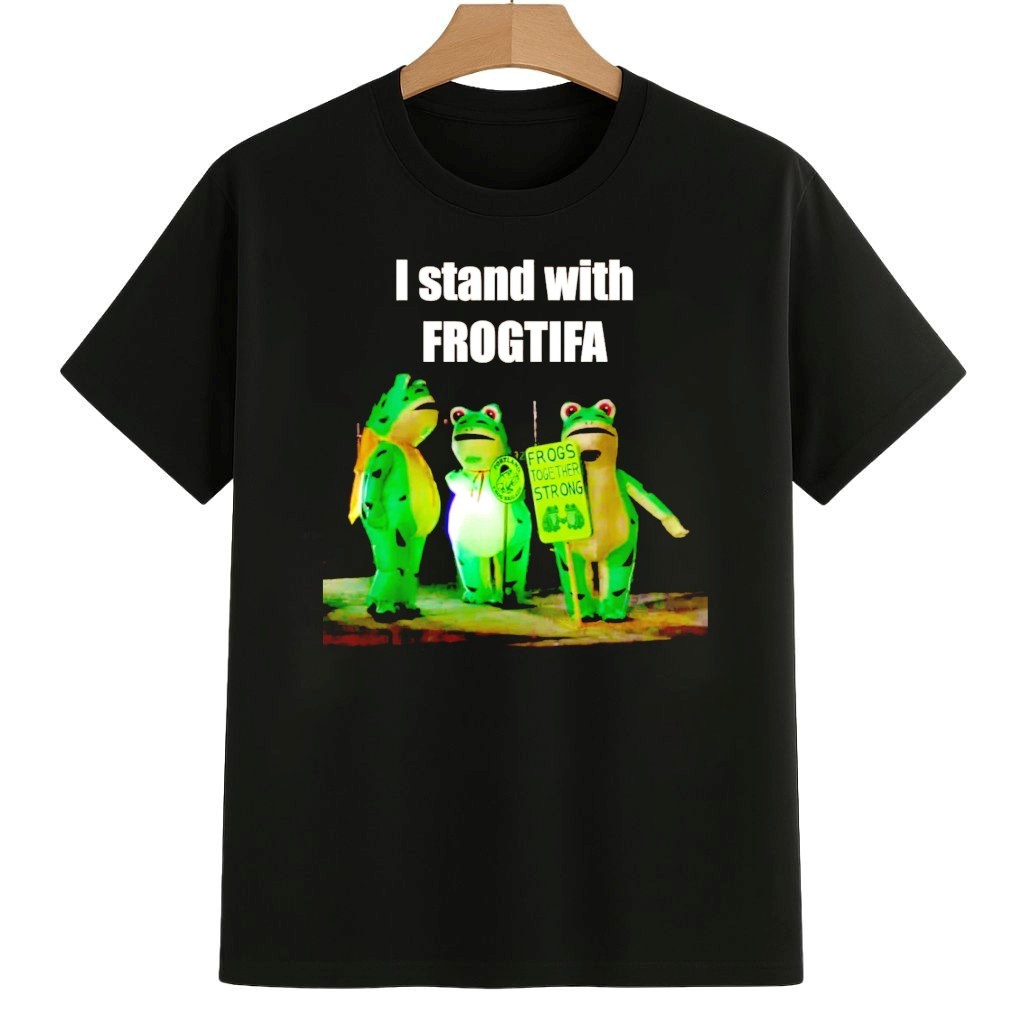 I Stand With Frogtifa Portland Frog Shirt Anti ICE Frog Merch