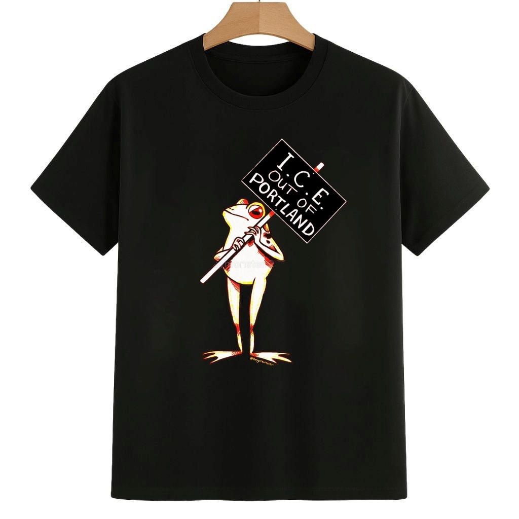 ICE Out Of Portland Frog Shirt Abolish ICE Protest Merch