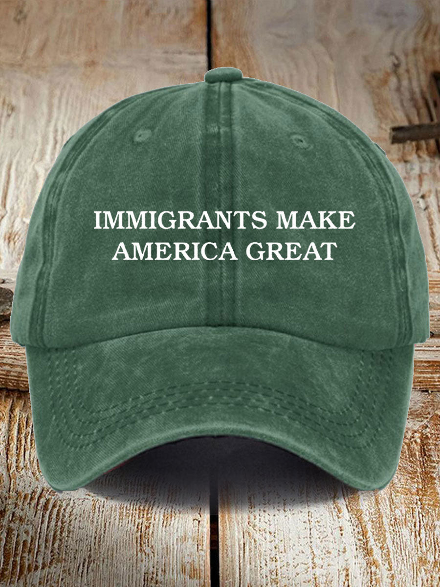 Immigrants Make America Great Hat Anti-Racism Hat Gifts For Father