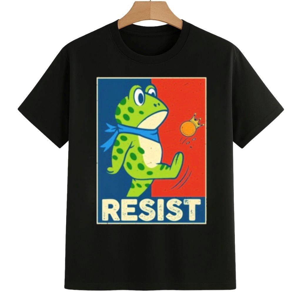 No King Portland Frog Protest Resist Anti ICE Shirt Pro Democracy Frog Merch