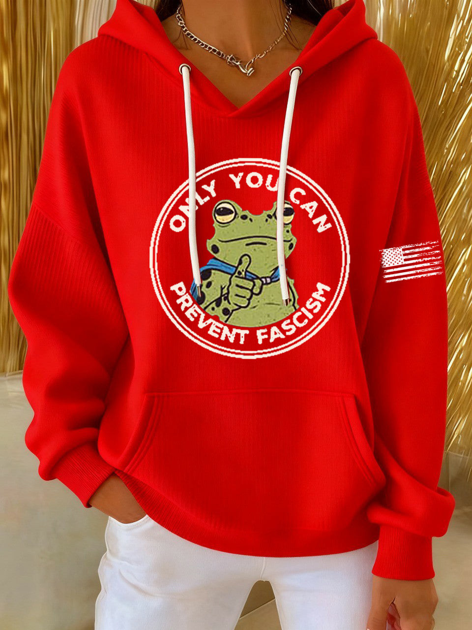 Portland Frog Against ICE Hoodie Only You Can Prevent Fascism Hoodie Anti Fascism Merch
