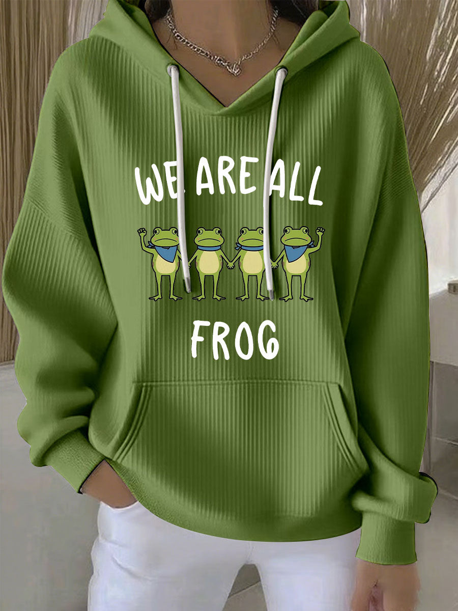 Portland Frog Against ICE Hoodie We Are All Frog Hoodie No Kings In America Merch FDT Gifts