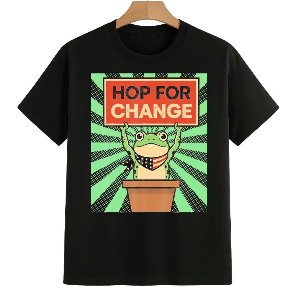 Portland Frog Hop for Change Shirt Anti ICE Frog Merch