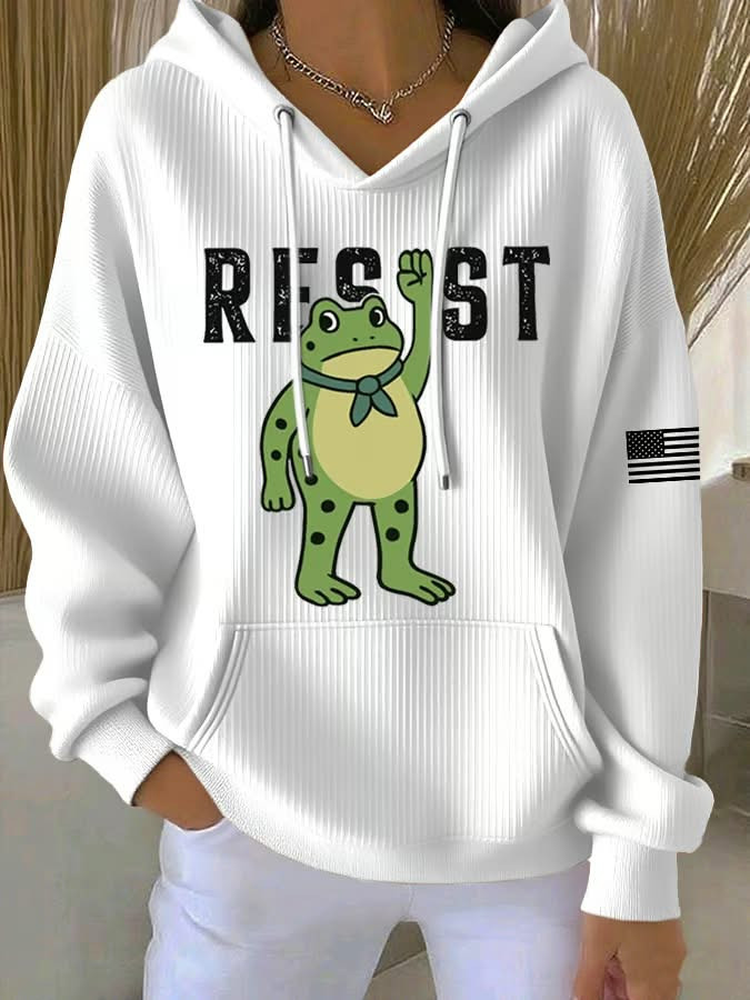Portland Frog Protest Hoodie Resist Frog Hoodie Best Gifts For Wife