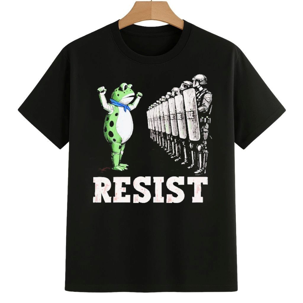 Portland Frog Protest Resist No kings Day Shirt Anti ICE Frog Merch