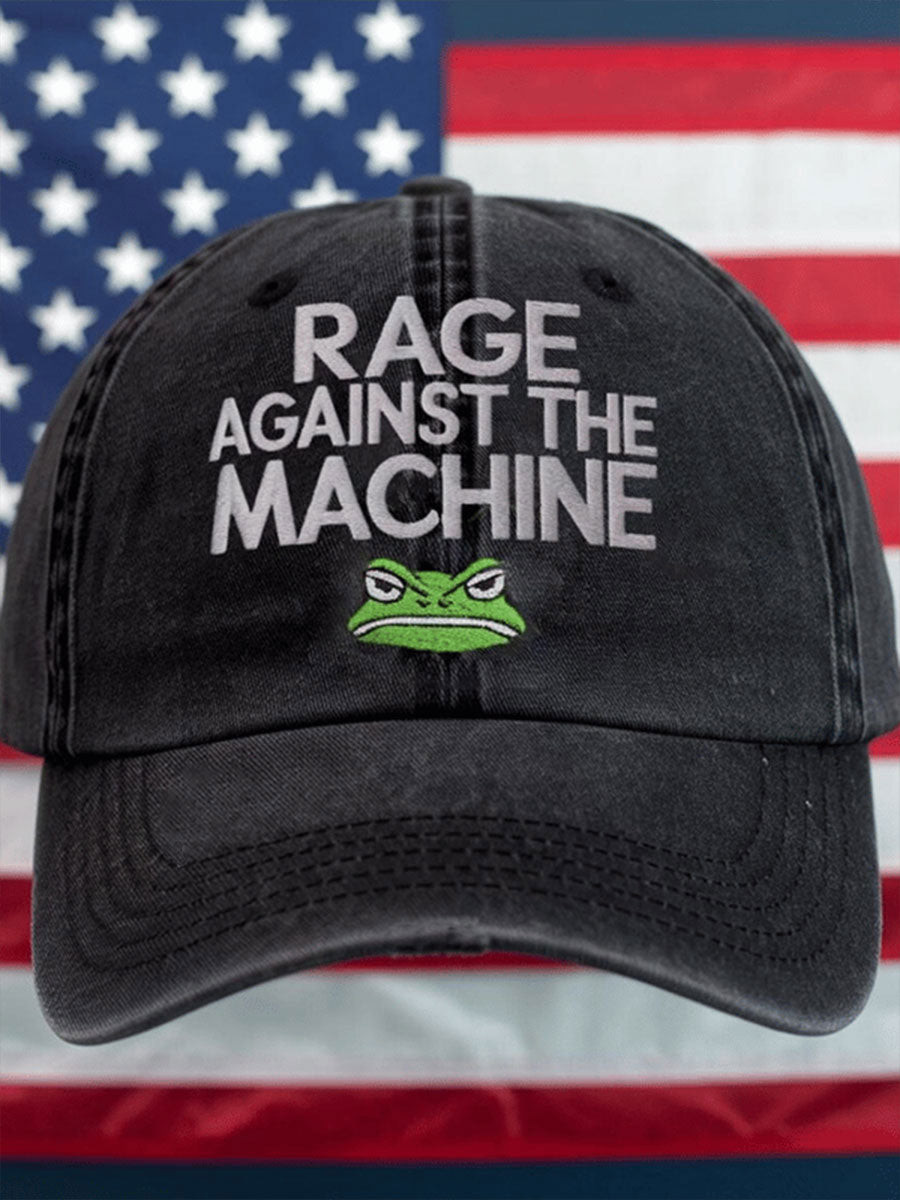 Portland Frog Resist Hat Embroidered Rage Against The Machine Hat Resist Frog Merch Gifts