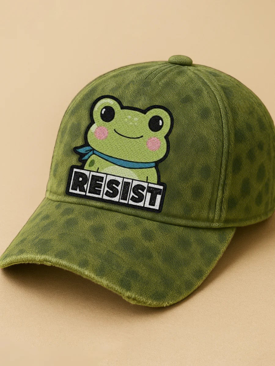 Portland Frog Resist Hat No Kings 8647 Leopard Hat Pro Democracy Merch Gifts For Wife
