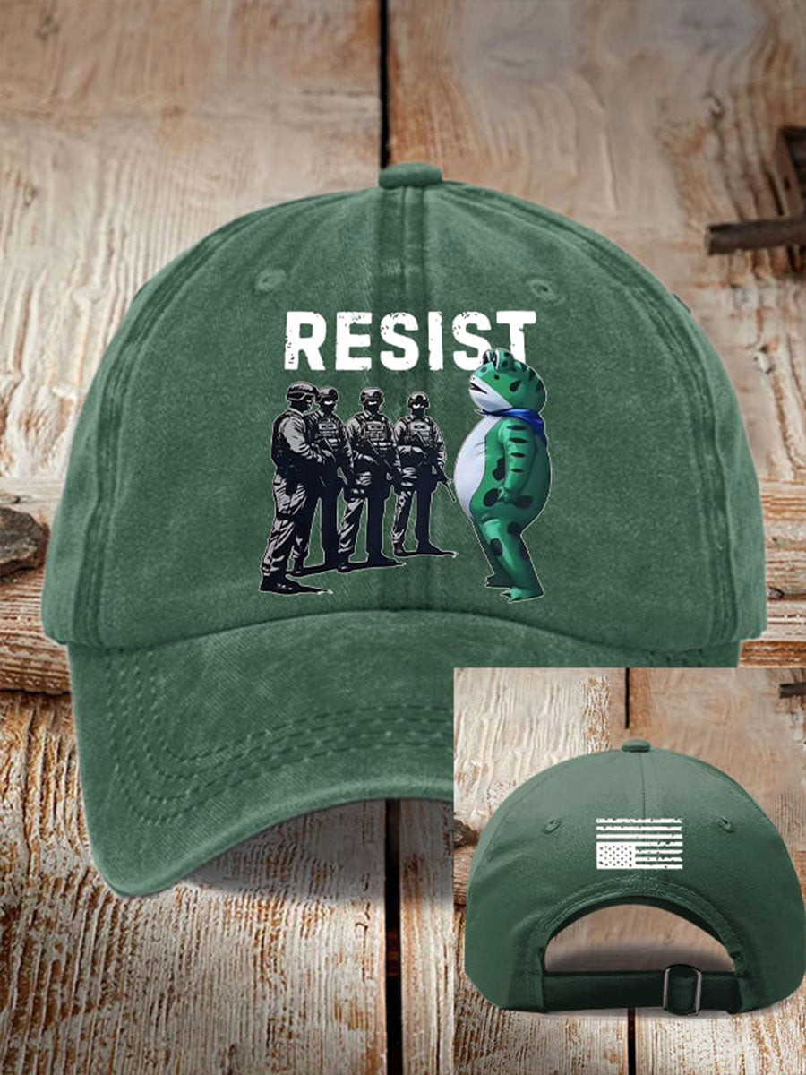 Portland Frog Resist Hat Pro Democracy Frog Hat No Kings Merch Gifts for Liberal Friends