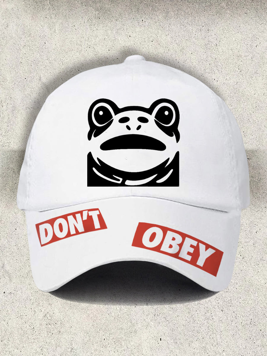 Portland Frog Resist Hat Resort Polish Frog Don't Obey Hat Anti Fascism Merch Gifts For Dad