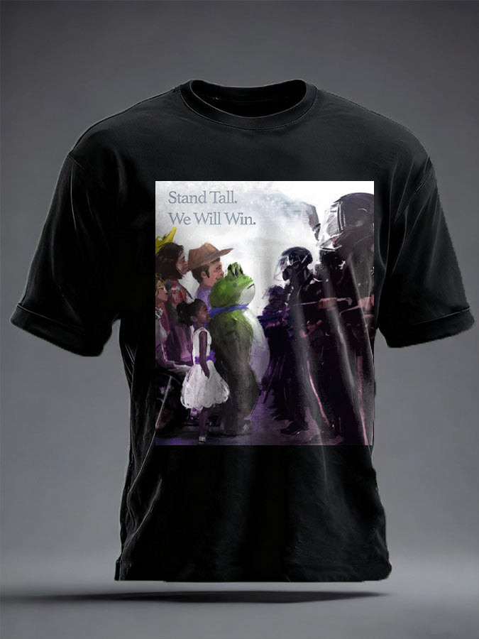 Portland Frog Resist Shirt 8647 FDT Funny Frog T-Shirt Stand Tall We Will Win Apparel