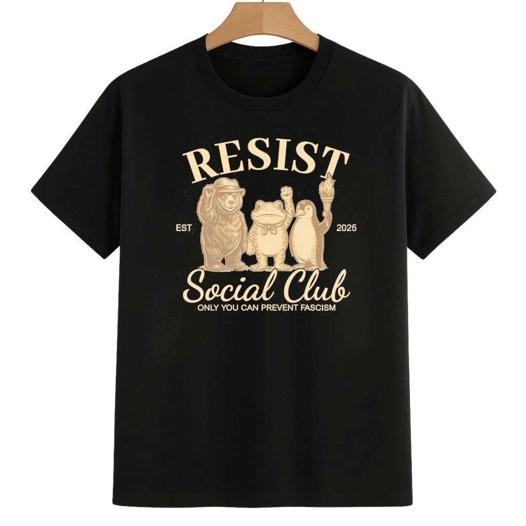 Portland Frog Resist Social Club Only You Can Prevent Fascism Shirt Pro Democracy Frog Merch