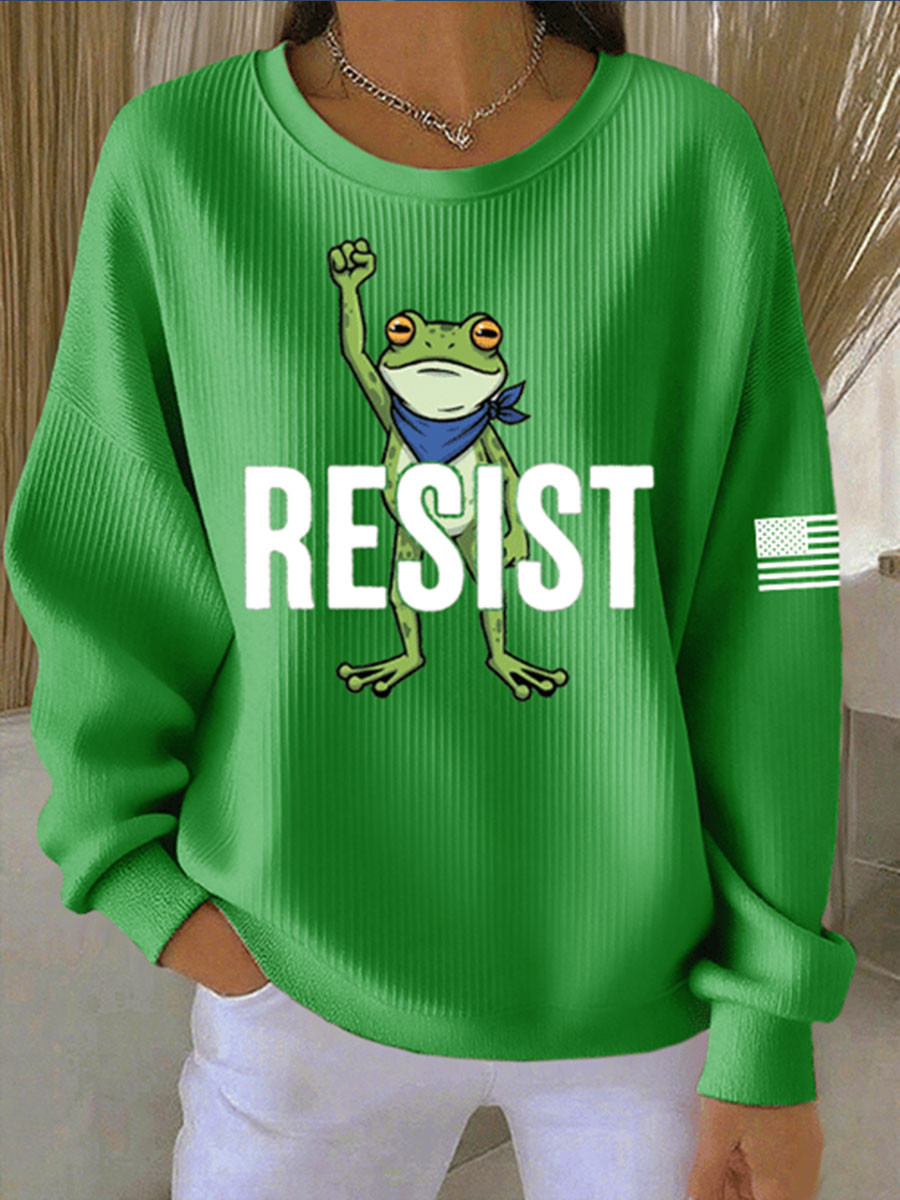 Portland Frog Resist Sweatshirt 8647 Freedom Movement Sweatshirt Gifts for Her