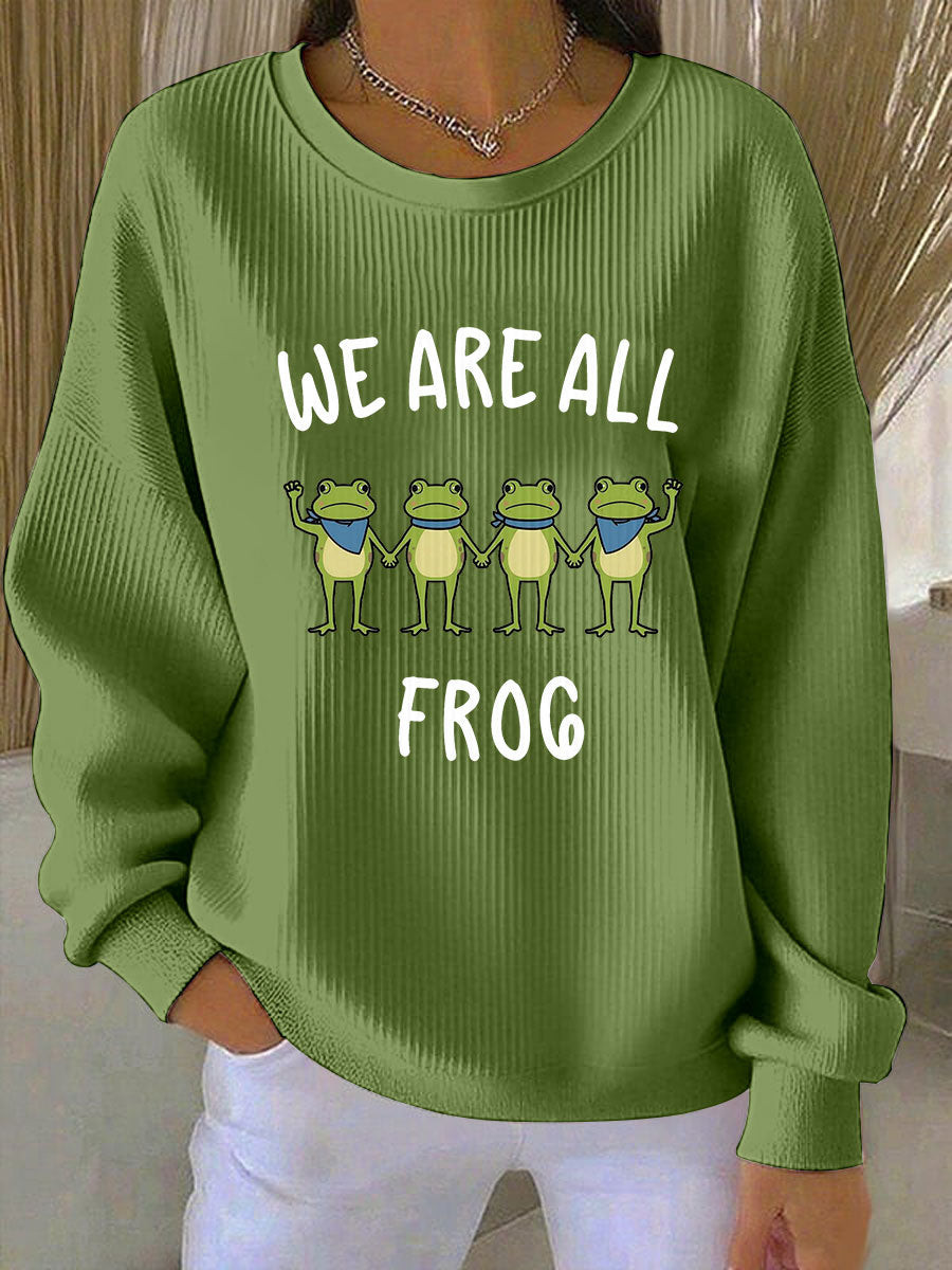Portland Frog Resist Sweatshirt We Are All Frog Sweatshirt No Kings In America Merch Mom Gifts