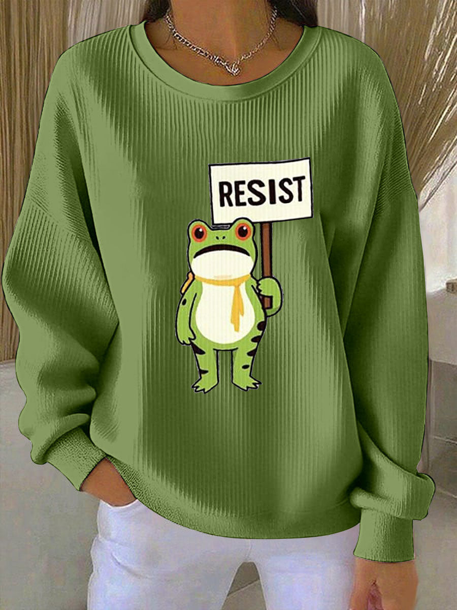 Portland Frog Sweatshirt Portland Frog Against ICE Sweatshirt No Kings In America Merch Gifts