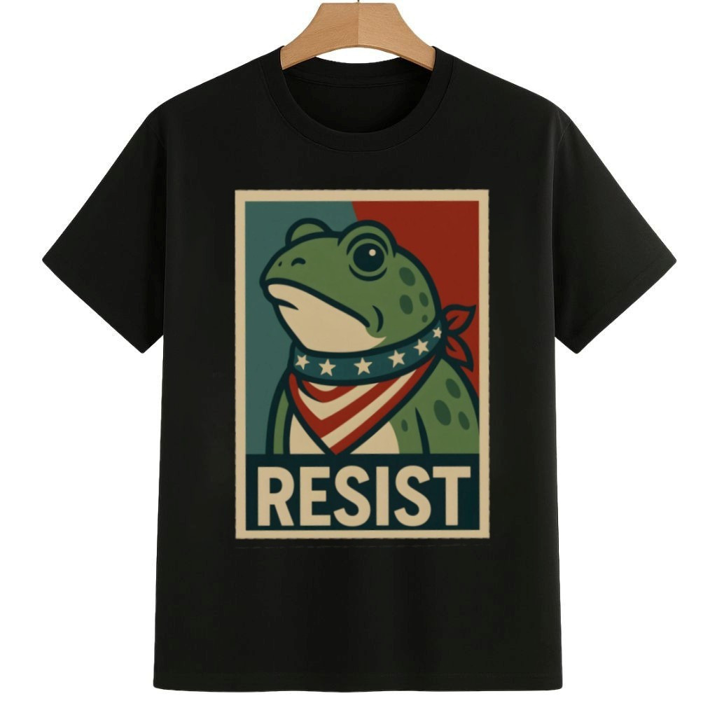 Resist Portland Frog I Stand With Frog Anti Fascism Shirt 8647 Freedom Movement Merch