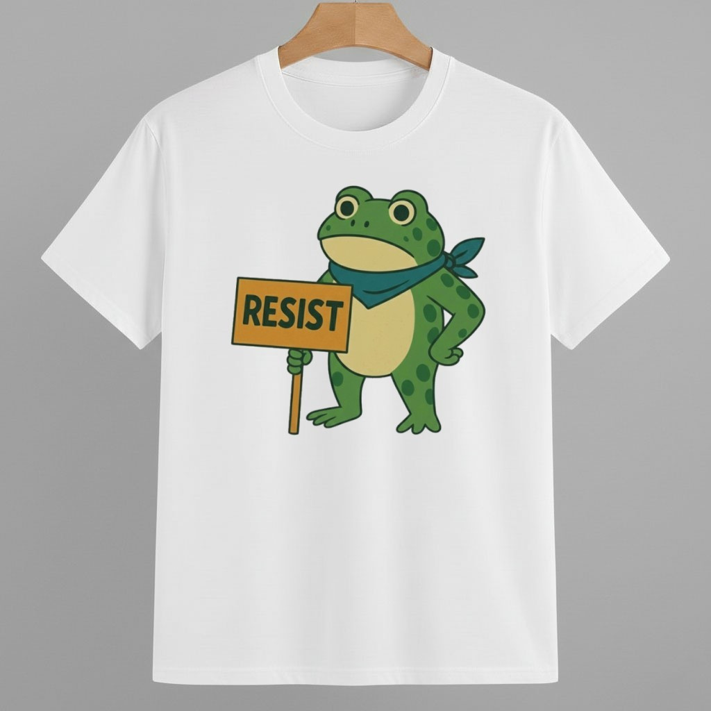 Resist Portland Frog Protest Resistance Anti ICE Anti-Trump Shirt Pro Democracy Frog Merch