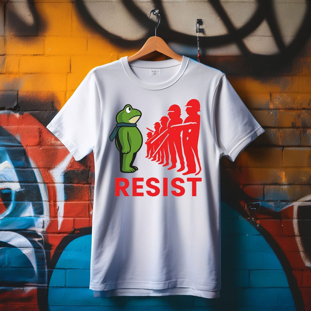 Resist Protest Stand Strong Shirts Pro Democracy Frog Merch