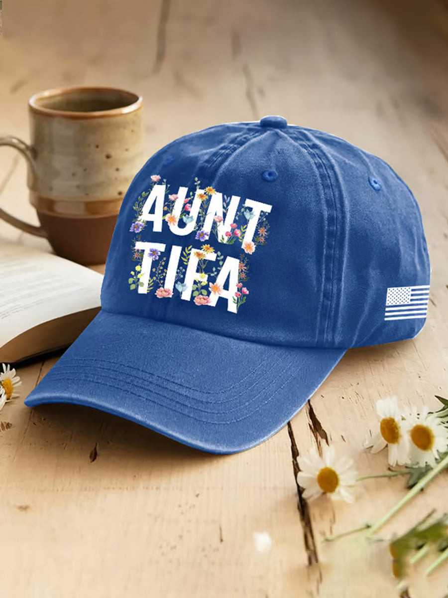 Retro Aunt Tifa Hat Abolish ICE Protest Hat Gifts for Liberal Women Men