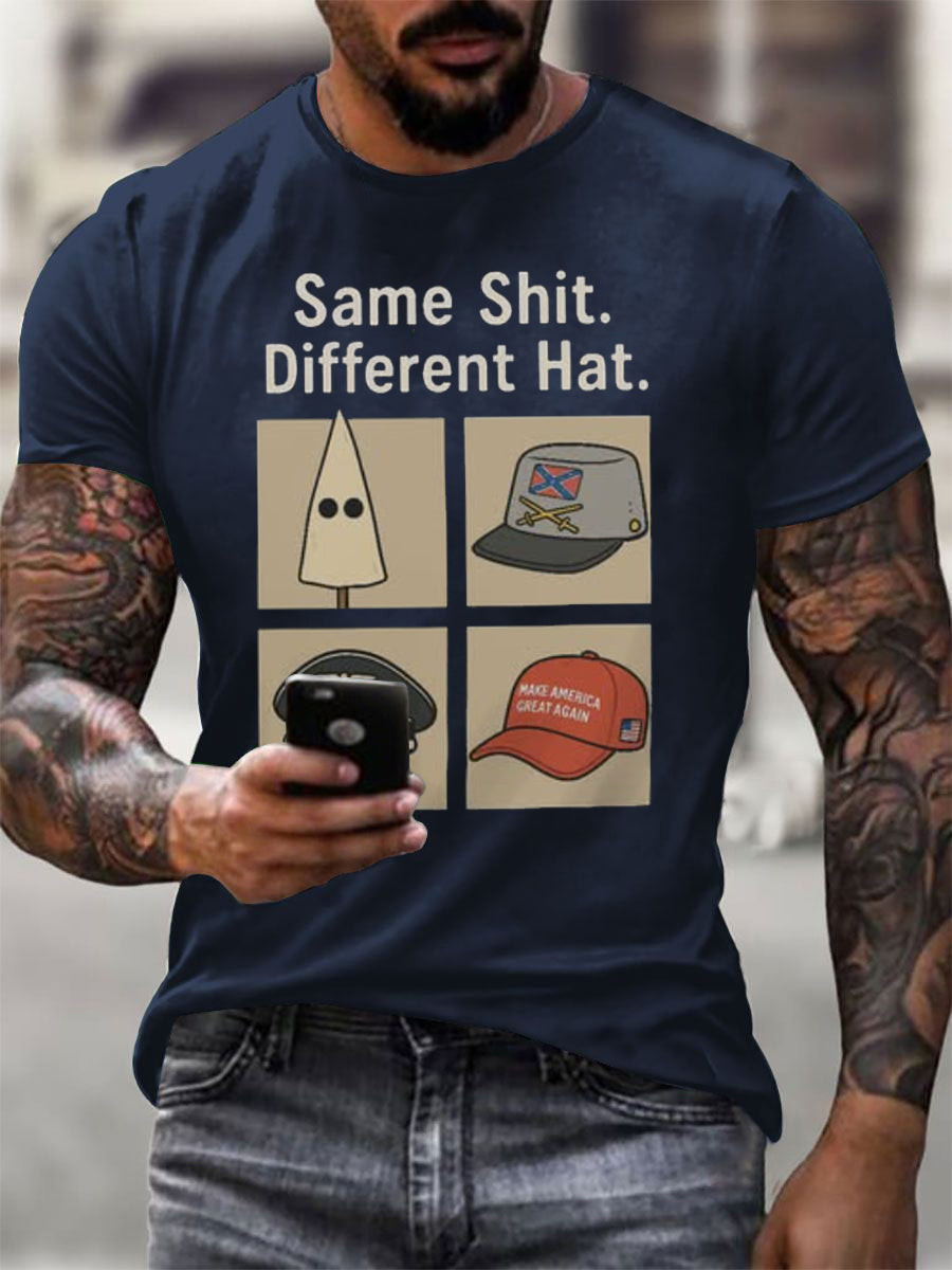 Same S Different Hat Shirt Funny Protest Graphic TShirt No Kings Shirt FDT Gifts For Dad