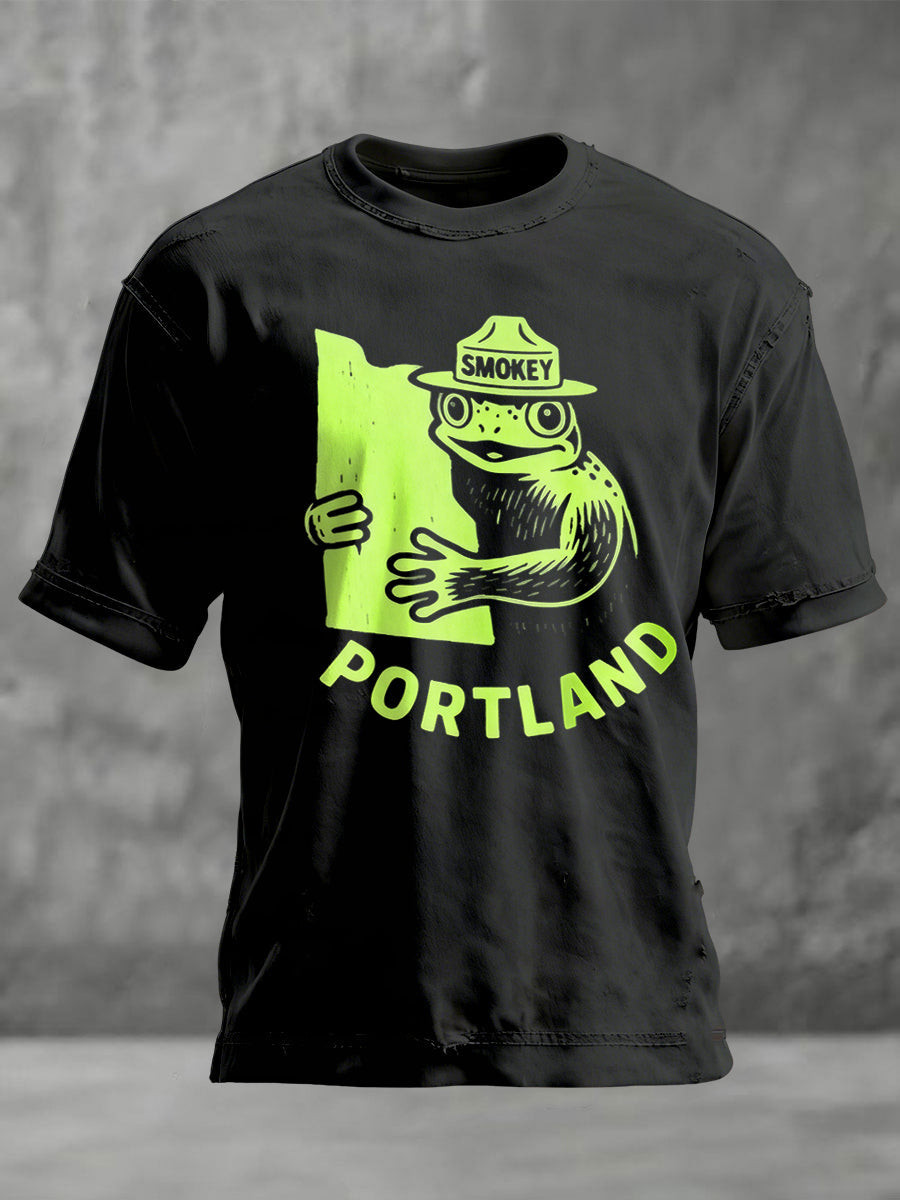 Smokey Portland Frog Shirt Portland Frog Against ICE Shirt Gifts For Supporters
