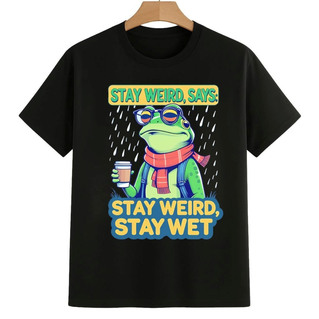 Stay Weird, Says Stay Weird, Stay Wet Portland Frog Protest Shirt Anti ICE Frog Merch