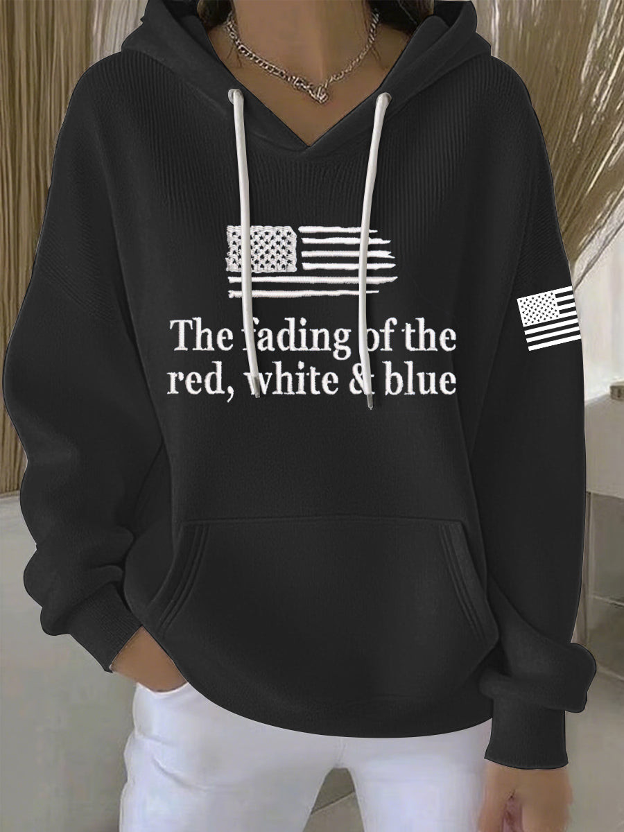 The Fading Of The Red White And Blue Hoodie Portland Frog Hoodie No Kings In America Merch