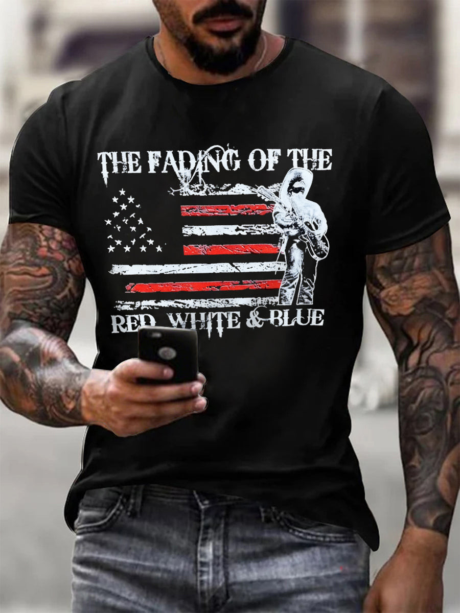 The Fading Of The Red White And Blue Shirt Anti Fascism Shirt Gifts for Supporters
